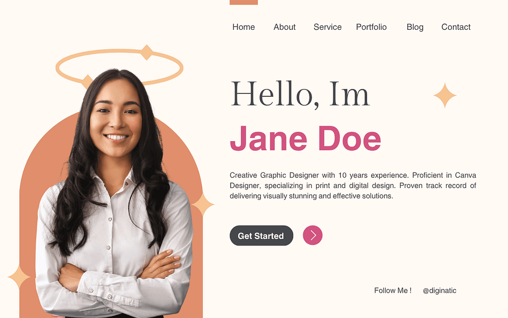 tech job portfolio example